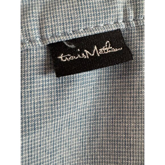 Travis Mathew Mens Shorts Size 38 Polyester Blend Light Blue Button Fly Casual - Picture 2 of 4